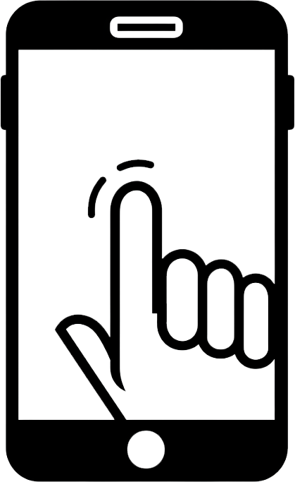 Phone with Hand Icon